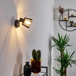 Hofstein Rieti Wandleuchte Schwarz, 1-flammig -Wandleuchten Verkaufsgeschäft rieti wandleuchte h3330647 20