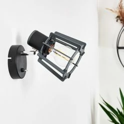 Hofstein Rieti Wandleuchte Schwarz, 1-flammig -Wandleuchten Verkaufsgeschäft rieti wandleuchte h3330647 8