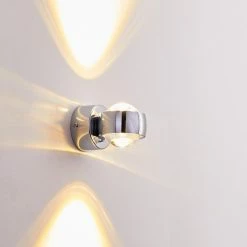 Hofstein Rio Wandleuchte LED Chrom, 2-flammig -Wandleuchten Verkaufsgeschäft rio wandleuchte h166513 12