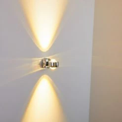 Hofstein Rio Wandleuchte LED Chrom, 2-flammig -Wandleuchten Verkaufsgeschäft rio wandleuchte h166513 15