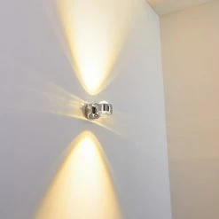 Hofstein Rio Wandleuchte LED Chrom, 2-flammig -Wandleuchten Verkaufsgeschäft rio wandleuchte h166513 2