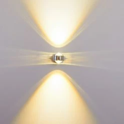 Hofstein Rio Wandleuchte LED Chrom, 2-flammig -Wandleuchten Verkaufsgeschäft rio wandleuchte h166513 4