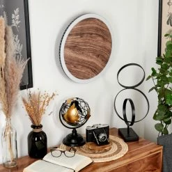 Hofstein Rocha Wandleuchte LED Schwarz, Braun, Holzoptik, 1-flammig -Wandleuchten Verkaufsgeschäft rocha wandleuchte h3570944 9