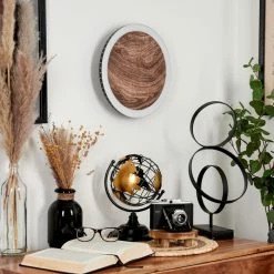 Hofstein Rocha Wandleuchte LED Schwarz, Braun, Holzoptik, 1-flammig -Wandleuchten Verkaufsgeschäft rocha wandleuchte h3570968 4