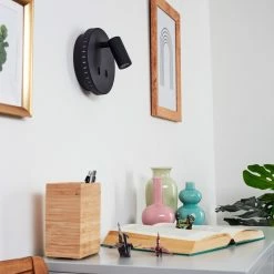 Hofstein Rukutu Wandleuchte LED Schwarz, 2-flammig -Wandleuchten Verkaufsgeschäft rukutu wandleuchte h3415733 11