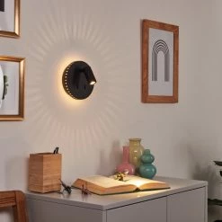 Hofstein Rukutu Wandleuchte LED Schwarz, 2-flammig -Wandleuchten Verkaufsgeschäft rukutu wandleuchte h3415733 6