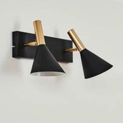 Hofstein Saboria Wandleuchte LED Schwarz, 2-flammig -Wandleuchten Verkaufsgeschäft saboria wandleuchte h3537558 7