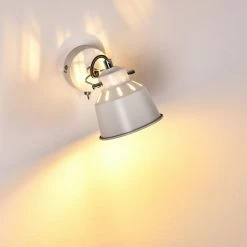 Hofstein Safari Wandleuchte Wei&szlig;, 1-flammig -Wandleuchten Verkaufsgeschäft safari wandleuchte h3012826 do4 24