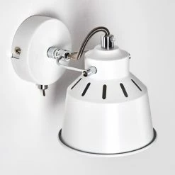 Hofstein Safari Wandleuchte Wei&szlig;, 1-flammig -Wandleuchten Verkaufsgeschäft safari wandleuchte h3012826 do4 25