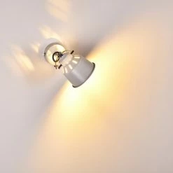 Hofstein Safari Wandleuchte Wei&szlig;, 1-flammig -Wandleuchten Verkaufsgeschäft safari wandleuchte h3012826 do4 6