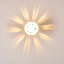 Hofstein Safari Wandleuchte Wei&szlig;, 1-flammig -Wandleuchten Verkaufsgeschäft safari wandleuchte h3012826 do4 9