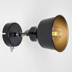 Hofstein Safari Wandleuchte Schwarz, 1-flammig -Wandleuchten Verkaufsgeschäft safari wandleuchte h3012864 do4 13