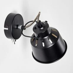 Hofstein Safari Wandleuchte Schwarz, 1-flammig -Wandleuchten Verkaufsgeschäft safari wandleuchte h3012864 do4 15