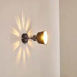 Hofstein Safari Wandleuchte Schwarz, 1-flammig -Wandleuchten Verkaufsgeschäft safari wandleuchte h3012864 do4 16