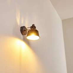 Hofstein Safari Wandleuchte Schwarz, 1-flammig -Wandleuchten Verkaufsgeschäft safari wandleuchte h3012864 do4 2