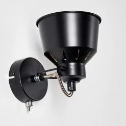 Hofstein Safari Wandleuchte Schwarz, 1-flammig -Wandleuchten Verkaufsgeschäft safari wandleuchte h3012864 do4 22