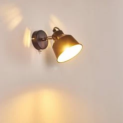 Hofstein Safari Wandleuchte Schwarz, 1-flammig -Wandleuchten Verkaufsgeschäft safari wandleuchte h3012864 do4 27