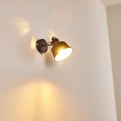 Hofstein Safari Wandleuchte Schwarz, 1-flammig -Wandleuchten Verkaufsgeschäft safari wandleuchte h3012864 do4 28