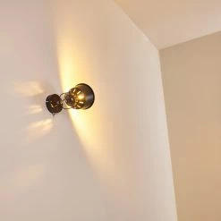 Hofstein Safari Wandleuchte Schwarz, 1-flammig -Wandleuchten Verkaufsgeschäft safari wandleuchte h3012864 do4 7