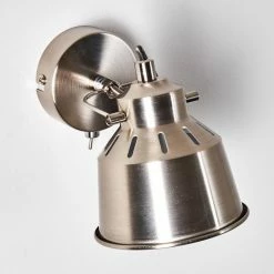 Hofstein Safari Wandleuchte Chrom gebürstet, 1-flammig -Wandleuchten Verkaufsgeschäft safari wandleuchte h3012963 do4 13