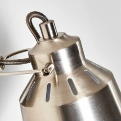 Hofstein Safari Wandleuchte Chrom gebürstet, 1-flammig -Wandleuchten Verkaufsgeschäft safari wandleuchte h3012963 do4 21