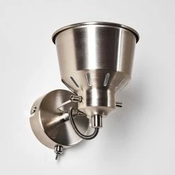 Hofstein Safari Wandleuchte Chrom gebürstet, 1-flammig -Wandleuchten Verkaufsgeschäft safari wandleuchte h3012963 do4 5