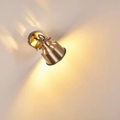 Hofstein Safari Wandleuchte Chrom gebürstet, 1-flammig -Wandleuchten Verkaufsgeschäft safari wandleuchte h3012963 do4 6