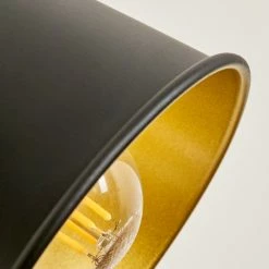 Hofstein Safari Wandleuchte Chrom, Schwarz, Naturfarben, 1-flammig -Wandleuchten Verkaufsgeschäft safari wandleuchte h3580974 2