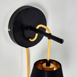 Hofstein Saillon Wandleuchte Schwarz, 1-flammig -Wandleuchten Verkaufsgeschäft saillon wandleuchte h3278802 14