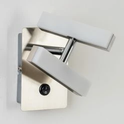 Leuchten Direkt Sakami Wandleuchte LED Nickel-Matt, 2-flammig -Wandleuchten Verkaufsgeschäft sakami wandleuchte 11276 55 5