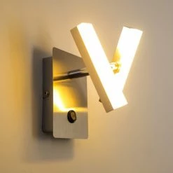 Hofstein Sakami Wandleuchte LED Nickel-Matt, 2-flammig 25 Hofstein Sakami Wandleuchte LED Nickel-Matt, 2-flammig -Wandleuchten Verkaufsgeschäft sakami wandleuchte h3000571 7