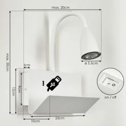 Hofstein Sarnen Wandleuchte Wei&szlig;, 1-flammig -Wandleuchten Verkaufsgeschäft sarnen wandleuchte h3549049 3