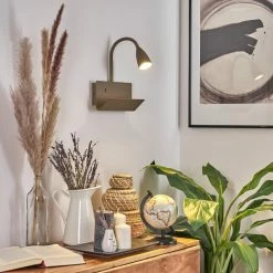 Hofstein Sarnen Wandleuchte Khaki, 1-flammig -Wandleuchten Verkaufsgeschäft sarnen wandleuchte h3549063 9