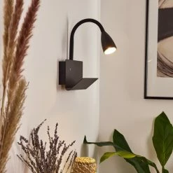 Hofstein Sarnen Wandleuchte Schwarz, 1-flammig -Wandleuchten Verkaufsgeschäft sarnen wandleuchte h3549087 11