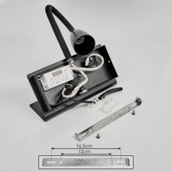 Hofstein Sarnen Wandleuchte Schwarz, 1-flammig -Wandleuchten Verkaufsgeschäft sarnen wandleuchte h3549087 4