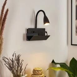 Hofstein Sarnen Wandleuchte Schwarz, 1-flammig -Wandleuchten Verkaufsgeschäft sarnen wandleuchte h3549087 8