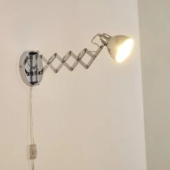 Hofstein Saxon Wandleuchte Chrom, 1-flammig -Wandleuchten Verkaufsgeschäft saxon wandleuchte h3279885 do1 18