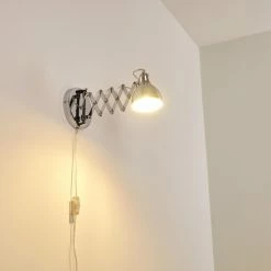 Hofstein Saxon Wandleuchte Chrom, 1-flammig -Wandleuchten Verkaufsgeschäft saxon wandleuchte h3279885 do1 2