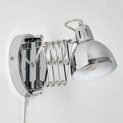 Hofstein Saxon Wandleuchte Chrom, 1-flammig -Wandleuchten Verkaufsgeschäft saxon wandleuchte h3279885 do1 23