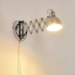 Hofstein Saxon Wandleuchte Chrom, 1-flammig -Wandleuchten Verkaufsgeschäft saxon wandleuchte h3279885 do1 6