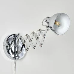 Hofstein Saxon Wandleuchte Chrom, 1-flammig -Wandleuchten Verkaufsgeschäft saxon wandleuchte h3279885 do1 8