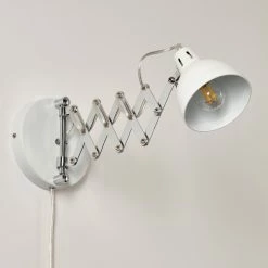 Hofstein Saxon Wandleuchte Wei&szlig;, 1-flammig -Wandleuchten Verkaufsgeschäft saxon wandleuchte h3279908 do1 4