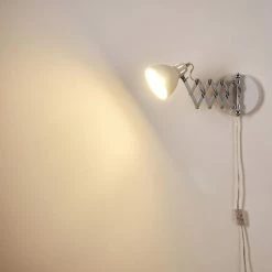 Hofstein Saxon Wandleuchte Wei&szlig;, 1-flammig -Wandleuchten Verkaufsgeschäft saxon wandleuchte h3279908 do1 6