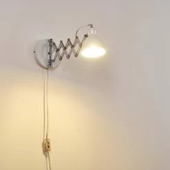 Hofstein Saxon Wandleuchte Wei&szlig;, 1-flammig -Wandleuchten Verkaufsgeschäft saxon wandleuchte h3279908 do1 7