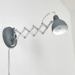 Hofstein Saxon Wandleuchte Grau, 1-flammig -Wandleuchten Verkaufsgeschäft saxon wandleuchte h3279922 do1 12