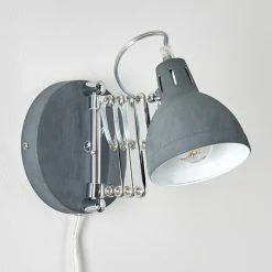 Hofstein Saxon Wandleuchte Grau, 1-flammig -Wandleuchten Verkaufsgeschäft saxon wandleuchte h3279922 do1 15