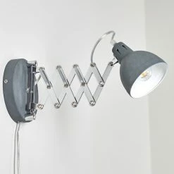 Hofstein Saxon Wandleuchte Grau, 1-flammig -Wandleuchten Verkaufsgeschäft saxon wandleuchte h3279922 do1 21