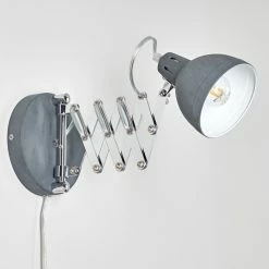 Hofstein Saxon Wandleuchte Grau, 1-flammig -Wandleuchten Verkaufsgeschäft saxon wandleuchte h3279922 do1 4