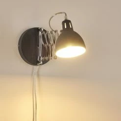 Hofstein Saxon Wandleuchte Grau, 1-flammig -Wandleuchten Verkaufsgeschäft saxon wandleuchte h3279922 do1 7