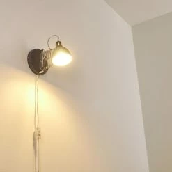 Hofstein Saxon Wandleuchte Grau, 1-flammig -Wandleuchten Verkaufsgeschäft saxon wandleuchte h3279922 do1 9